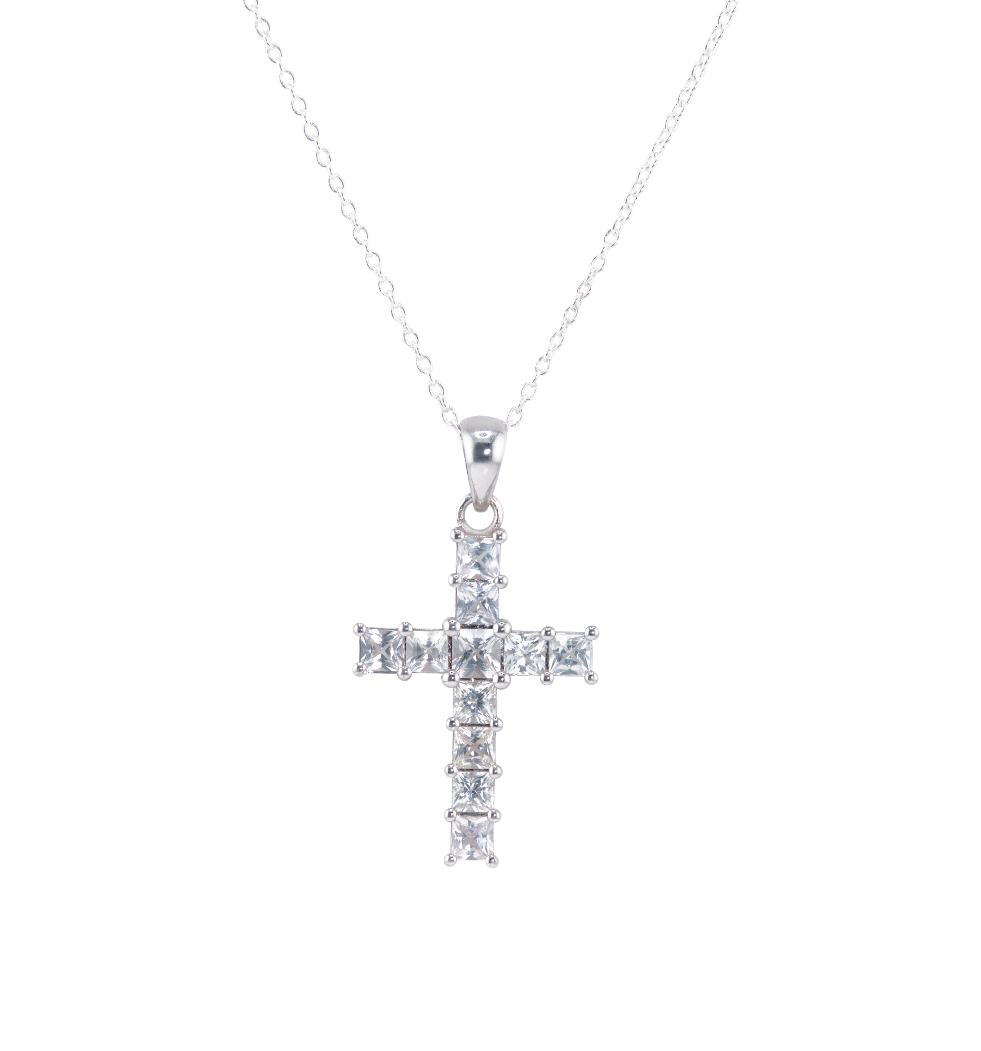 Sapphire Cross Pendant